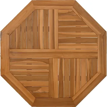 Zahradní stůl Deska stolu pro zahradní stůl z masivního teakového dřeva, 60x60x2,5 cm, osmiúhelník