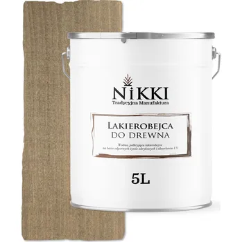 barva a nátěr na dřevo Lazurovací lak NIKKI 5 l béžová, šedá satén