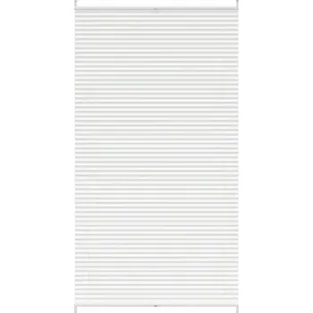 Roleta Plisovaná roleta bílá krepová s hliníkovými rámy 110x200 cm