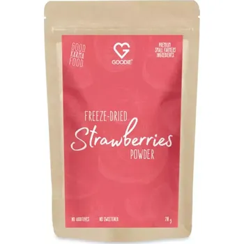 Sladidlo Goodie Lyofilizovaný prach jahoda / Freeze-Dried Strawberries powder 20 g – VÝPRODEJ 12/25