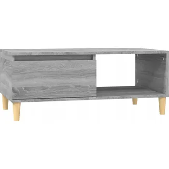 Konferenční stolek Konferenční stolek skandinávský se zásuvkou šedý Dub Sonoma 90x50x36,5 cm