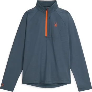 Spyder M Gridweb Fleece 1/2 Zip - slate blue XL