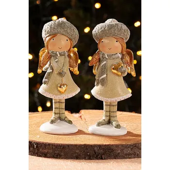 Vánoční dekorace PARAMIT ANDĚL DARINA velká vysoký 16 cm