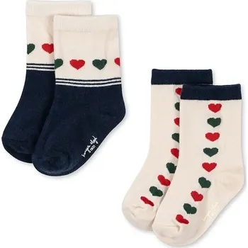 Dětské ponožky Konges Sløjd 2 PACK JAQUARD SOCKS 2-pack KS104173.9BYA námořnická modř 59X, vel. 17/18