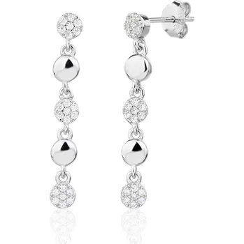 Náušnice Bealio BEALIO Stříbrné náušnice PECINKY visací puzeta 03-13822-3724