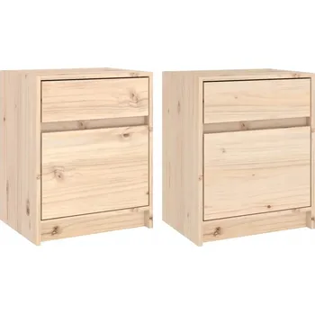 Noční stolek Noční stolek z masivního borovicového dřeva 40x31x50 cm