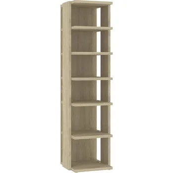 Botník Botník se 6 policemi, dub sonoma, 27,5x27x102 cm