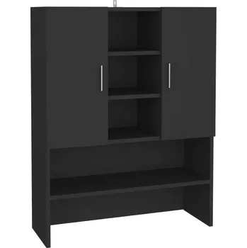 Koupelnový nábytek Koupelnová skříňka pro vestavnou pračku, černá, 70,5x25,5x90 cm