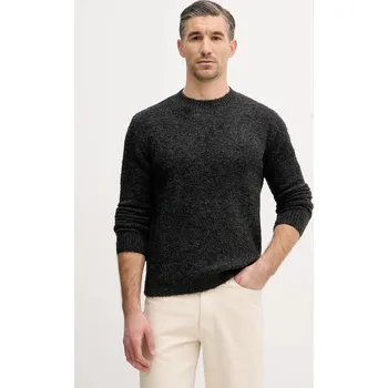 Pánský svetr Svetr z vlněné směsi Sisley pánský, šedá barva, 170WS104O 90Y, vel. XL