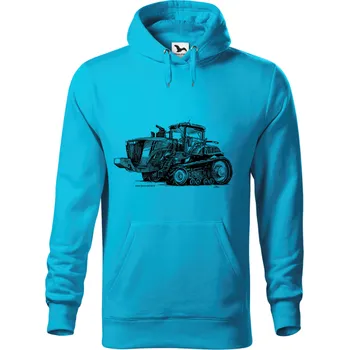 Dámská mikina Mikina - John Deere 627RT9 - 9R Barva: Modrá - tyrkysová (44), Velikost: S, Střih: Pánské