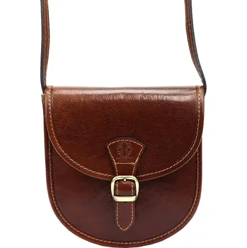 Kabelka Kožená crossbody kabelka Florence 134 hnědá