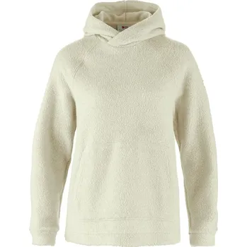 Dámské oblečení Dámská fleecová mikina s kapucí FJÄLLRÄVEN Kaitum Hoodie W Chalk White - M
