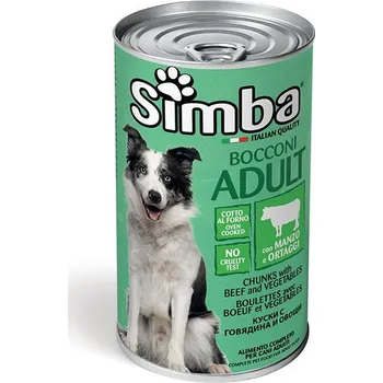 SIMBA Dog Hovězí kousky se zeleninou 1230g/12bal