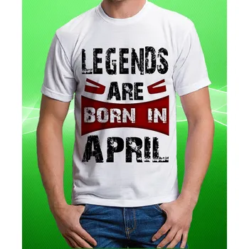 Chlapecké tričko Pánské tričko legendy se rodí v dubnu vel. XS