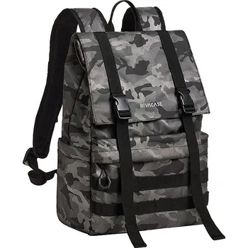 turistický batoh RIVACASE 7621 Sherwood-ECO rolltop 15l, šedý