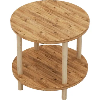 Konferenční stolek Odkládací stolek 49x42 cm s dekorem dřeva