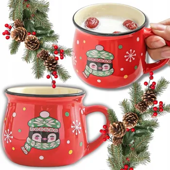 VÁNOČNÍ HRNEK DÁREK k MIKULÁŠI 150 Ml DÁREK KERAMICKÝ