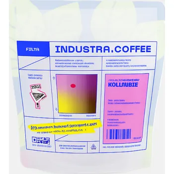 Káva Industra Coffee Kolumbie Riga a Diana Chavarra na filtr