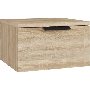 Noční stolek Závěsný noční stolek, dub sonoma, 34x30x20 cm, dřevotříska