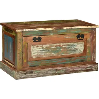 Botník Botník z masivního recyklovaného dřeva, 85 x 40 x 45 cm, ruční výroba