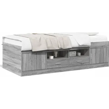 Postel Dvoulůžková postel imitace dřeva G02V 75x190 dub sonoma