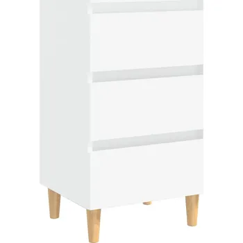 Noční stolek Noční stolek skandinávský, bílý, 3 zásuvky, 40 x 35 x 69 cm