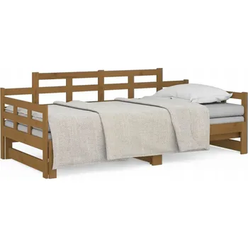 Postel Dřevěná manželská postel G04V 200x200 dub