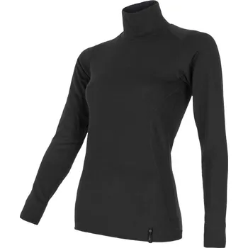 cyklistický dres SENSOR DOUBLE FACE dámský rolák dl.rukáv černá M