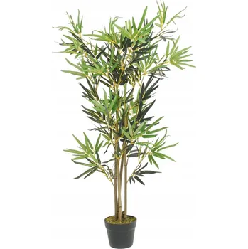 umělá květina Umělý bambus v plastovém květináči, zelený, 120 cm, 552 listů