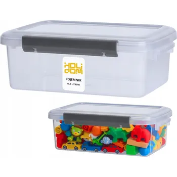 Úložný box Úložný box 16,5 l s víkem, průhledný plastový box