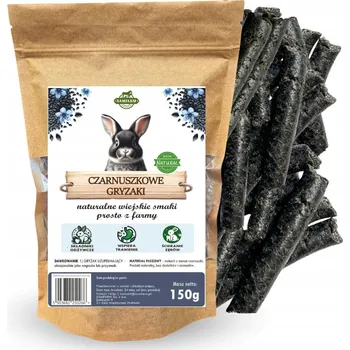 Krmivo pro hlodavce Kousátka s černuchou 150g pro králíky a hlodavce - přírodní kousátka