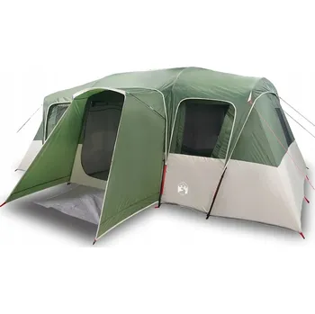 Stan Rodinný tunelový Stan , 185T PU polyester , zelený, 550x520x189/201 cm