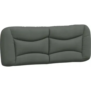 Polštář Polštář s látkovým čelo , výplň z PP vláken, 150x15x48 cm, tmavý