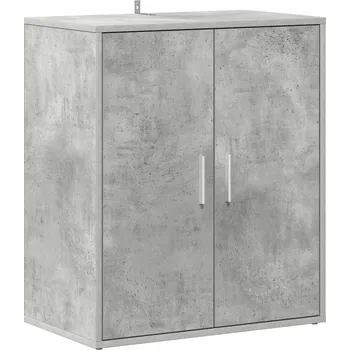 Botník Botník s 5 policemi, šedá betonu, 60x35x70 cm, montáž na stěnu