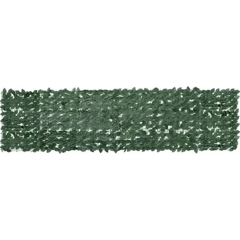 Paraván Paraván z tmavě zelených polyetylenových listů, 300 x 75 cm