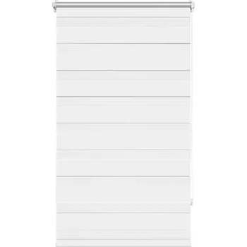 Roleta Bílá polyesterová roleta 70 x 120 cm s řetízkem