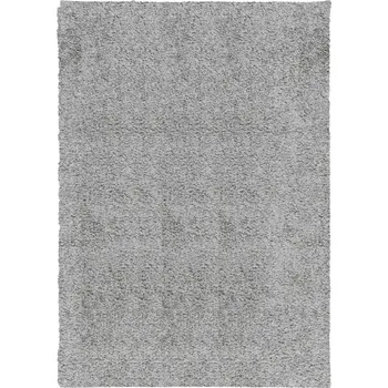 Koberec Koberec PAMPLONA, chlupatý, 100% polypropylen, šedý, 160 x 230 cm, výška vlasu 30 mm