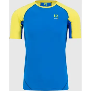 cyklistický dres KARPOS Cyklistické triko s krátkým rukávem - LAVAREDO - modrá/žlutá
