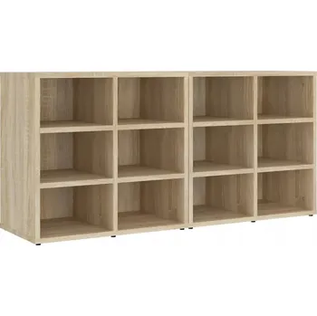 Botník Botník z dřevotřísky, 12 přihrádek, dub sonoma, 52