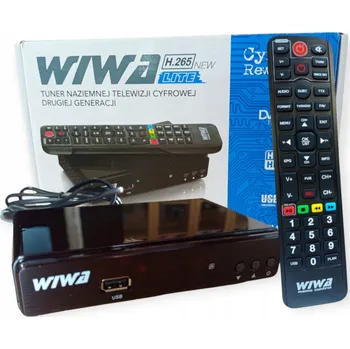 Televizor Dekodér Wiwa H.265 LITE Tuner DVB-T2 pro Pozemní Digitální Televizi EPG PVR Ready