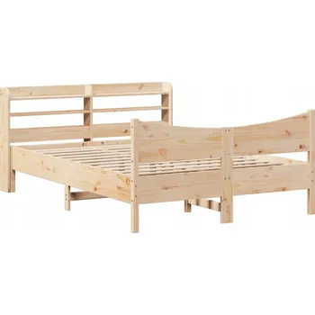 Postel Dvojlůžková postel G02V 140x200 imitace dřeva dub