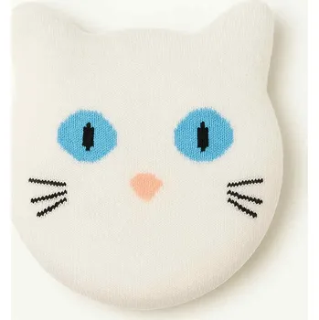 Dámské punčochy V&V Dárkové ponožky Kočka – originální ponožky zabalené ve tvaru kočičky - bílá barva