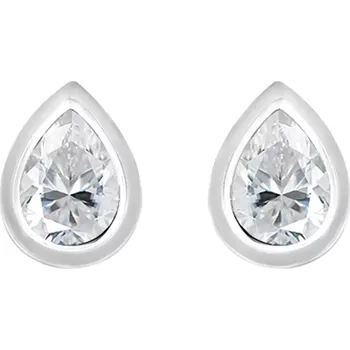 Náušnice Ladet White Topaz - stříbrné náušnice s bílým topazem