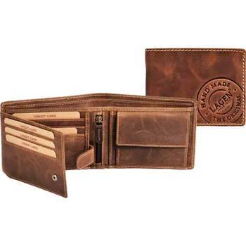 Peněženka Kožená pánská peněženka 5081/C hnědá, Lagen