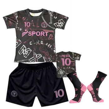 Numberoplus Dětský fotbalový dres + fotbalové ponožky Inter Miami - Lionel Messi MJ.10 Velikost: 11 roků (vel.140)