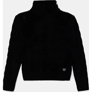 Dívčí svetr Dětský svetr Guess černá barva, J4BR11 Z39O0 J4BR11.Z39O0.9BYH 99X, vel. 158-166