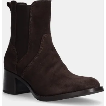 Dámská zimní obuv Semišové kotníkové boty Gant Workdale dámské, hnědá barva, na podpatku, 29553797 G46 29553797.G46 89X, EUR 37