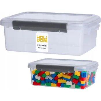 Úložný box PLASTOVÁ KRABICE s Víkem A4 Uzavíratelná Krabička Organizér na Dokumenty 13,5L