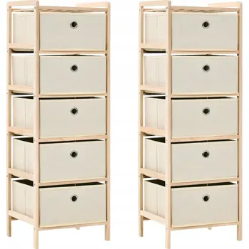 Knihovna Regál G03V 3 x 3 x 3 cm, béžové odstíny