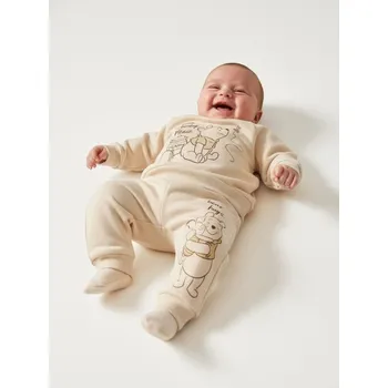 Pánské kalhoty Sinsay - Kalhoty s fleecovou podšívkou Winnie the Pooh - béžová - 846FW-08X - 846FW-08X-80